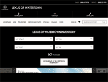 Tablet Screenshot of lexusofwatertown.com